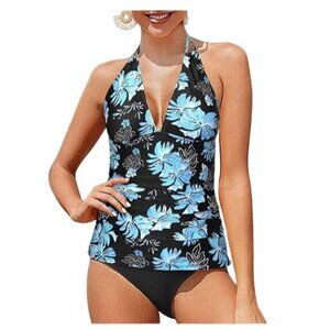 NEW- Yonique Two Piece Tankini Swimsuit- Women's M